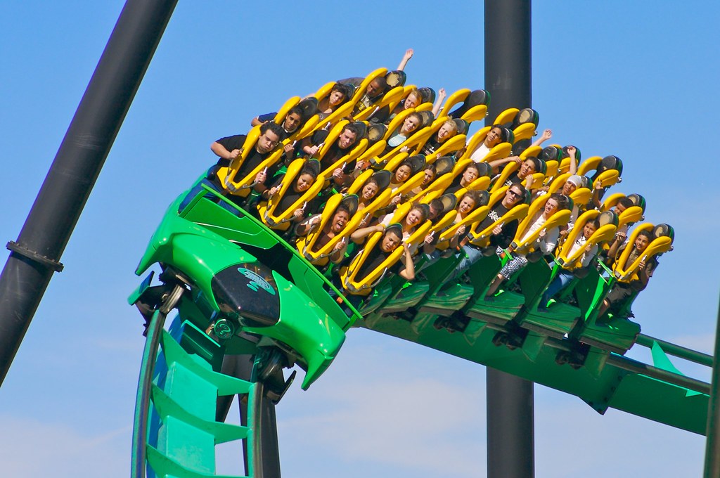 Riddlers Revenge Roller Coaster