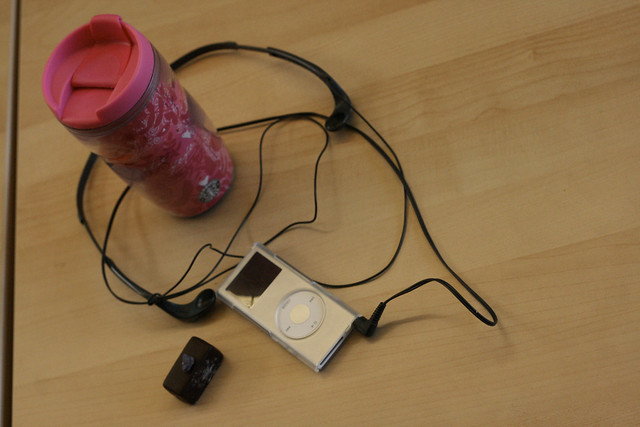 iPod Nano, Pink Starbucks Mug and a Belgian Chocolate