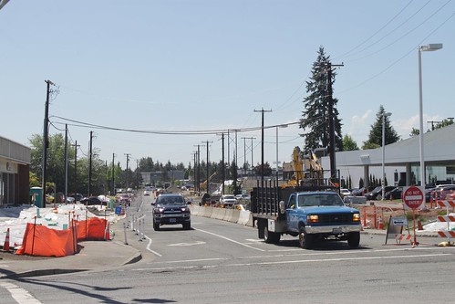 East Link construction at 136th