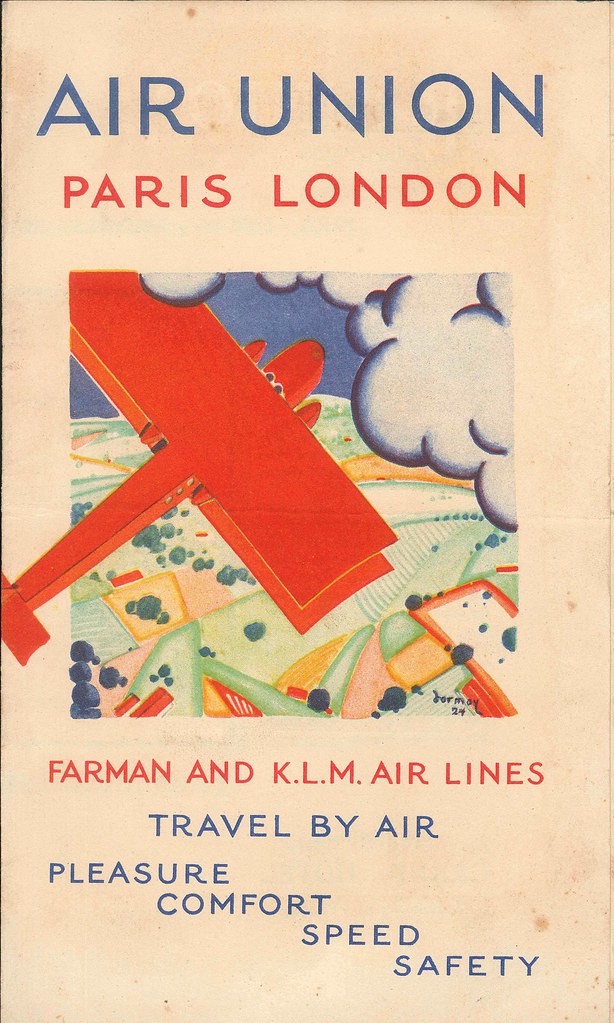 The 1925 Air Union UK Leaflet, first cover