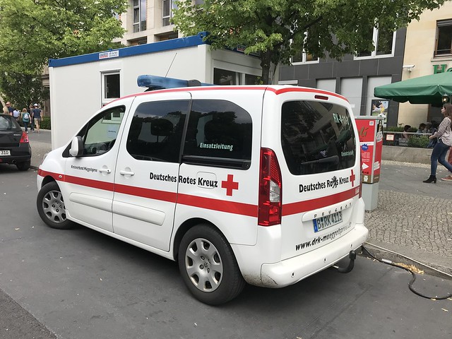 Deutsches Rotes Kreuz  / German Red Cross - Peugeot Ambulance Service Vehicles - Brandenburg Gate, Berlin - June 2018