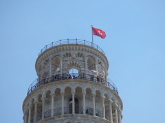 Leaning Tower of Pisa - flag of the Republic of Pisa