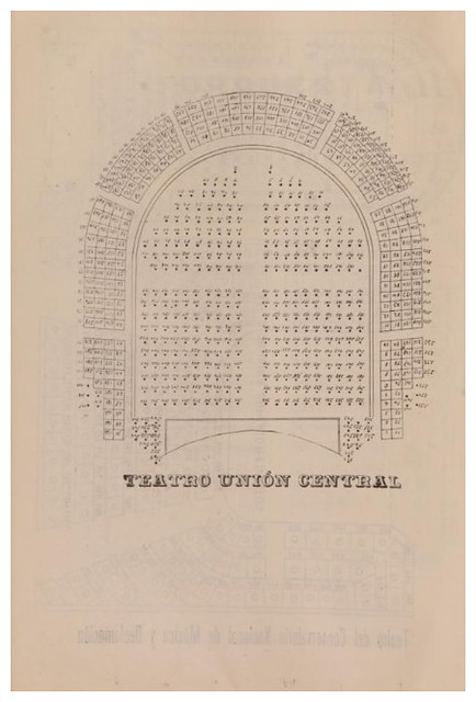 Teatro UNION CENTRAL plano de planta en 1901