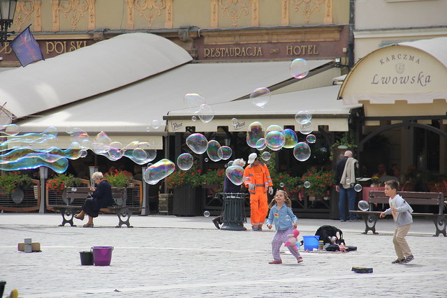 Flying bubbles , Wrocław 25.06.2018