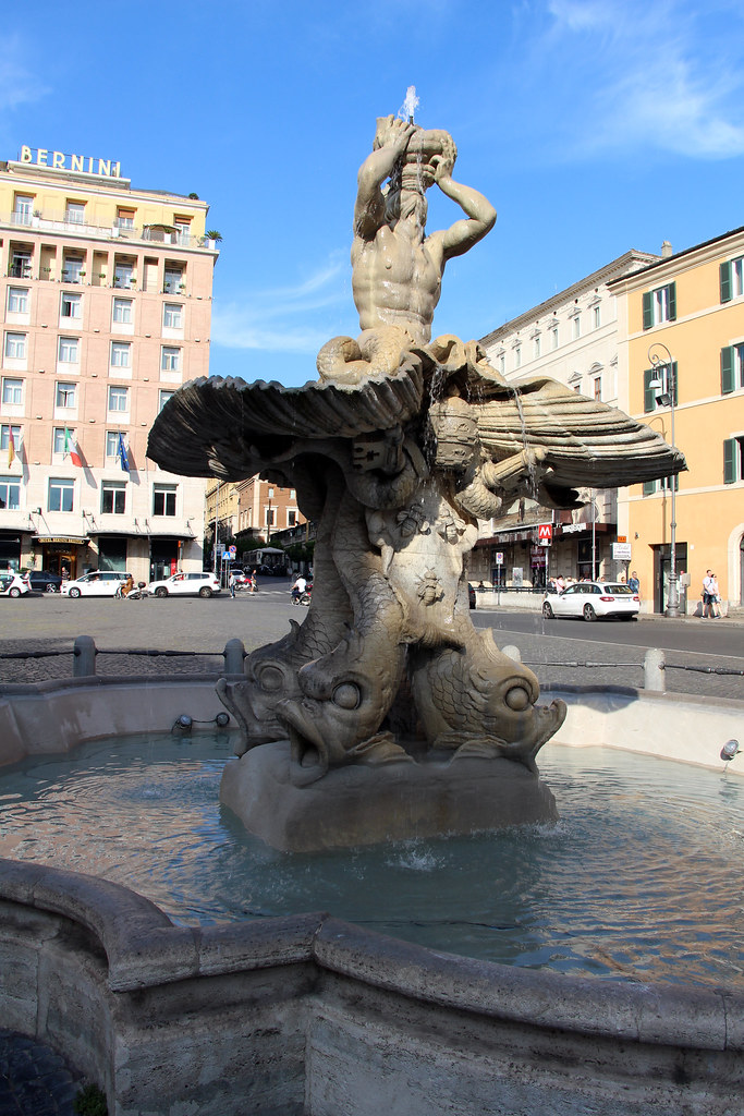 Roma - Fontana del Tritone | Trevi | Piazza Barberini Fontan… | Flickr