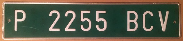 SPAIN, PROVISIONAL OR TEMPORARY TOURIST PLATE, CURRENT