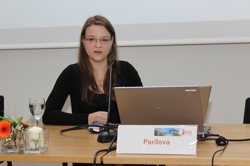 Tereza Pařilová presenting at ICCHP 2018