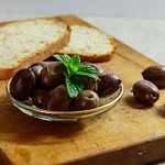 Olives and bread
