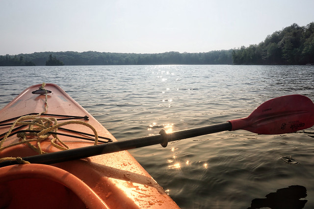 Morning paddle in the land of lakes