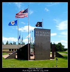 Veterans Memorial  Park Rapids MN 06 July 2018