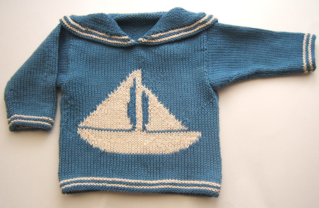 Brendan nautical baby sweater | This nautical themed sweater… | Flickr