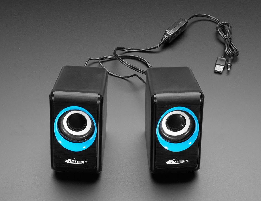 USB Powered Speakers | Available at Adafruit! | Adafruit Industries | Flickr