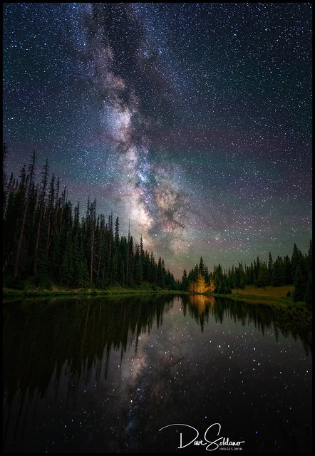 Alpine Lake Under the Stars