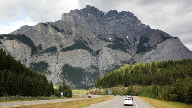 Cascade Mountain, Trans Canada Highway near Anthracite, Alberta, Canada