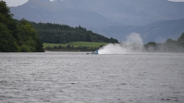 Bluebird K7 on Loch Fad