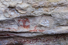 Maori rock art near Duntroon