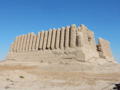 Major Kyz-Kala with its pleated walls