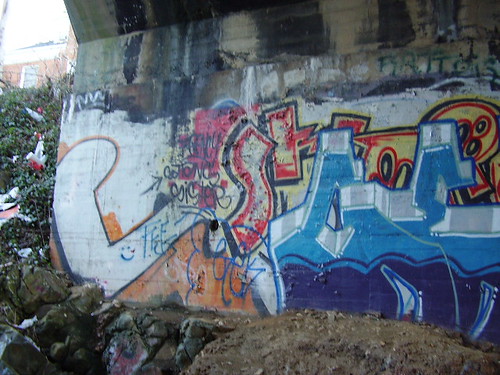 bridge sunset graffiti charlottesville