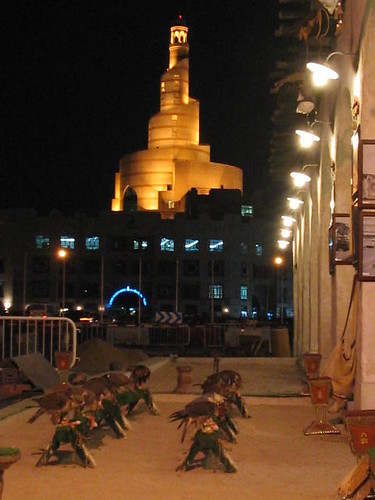 Falcons & Mosque at night | by minglejingle