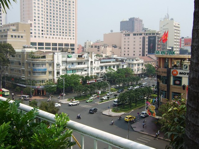 Blick vom Hotel Rex in Saigon