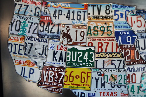 Old License plate Map | by Whirling Phoenix