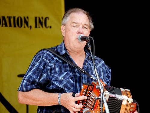 Bruce Daigrepont at Cajun Zydeco Fest - June 23, 2018. Photo by Louis Crispino.