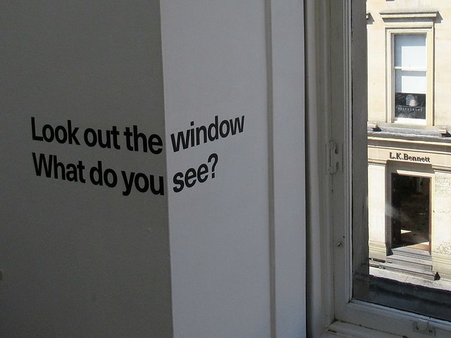 Look out the window Glasgow Museum of Modern Art