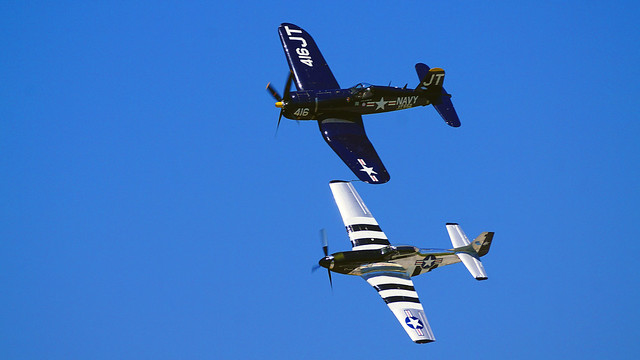 Class of '45 (P-51 Mustang & F-4U Corsair), Duluth Air & Aviation Expo 2018 - Duluth MN, 07/07/18