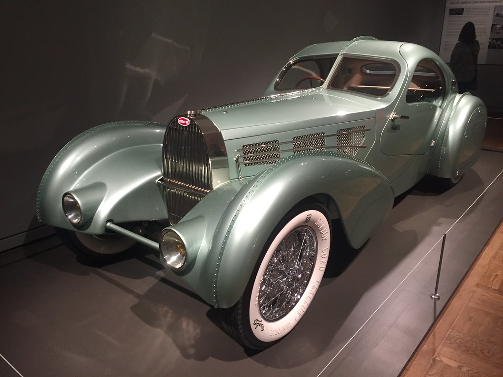 1935 Bugatti Type 57 Aerolithe, Portland Art Museum, Portland Oregon.  June 17 2018.