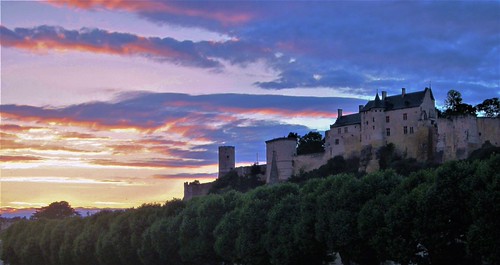 evening sun by Mr Ian Lamb 2, chateau de chinonchateaudechinon chinon evening sunset vienne france castle