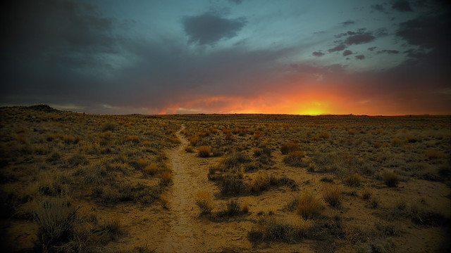 Trail to sunset