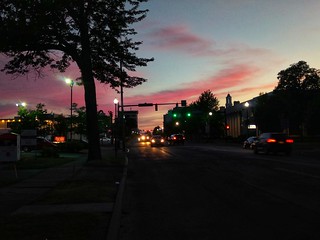 Downtown sunset