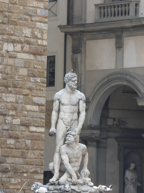 Palazzo Vecchio - Piazza della Signoria, Florence - statue of Hercules and Cacus