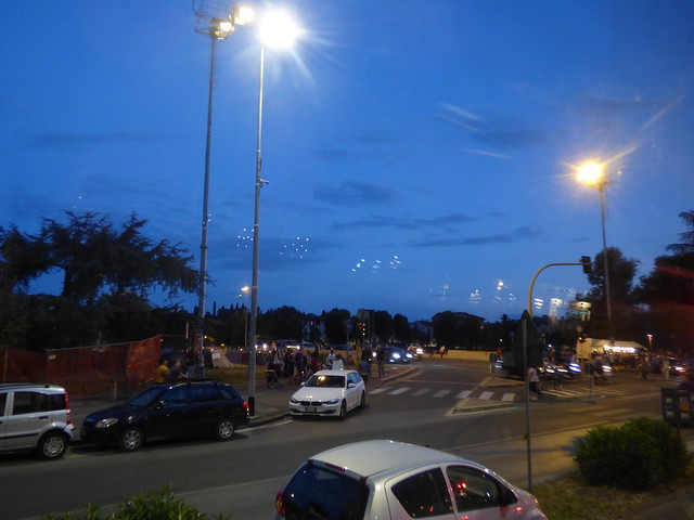 Evening arrival in Florence - Lungarno Cristoforo Colombo and the Ponte Giovanni da Verrazzano