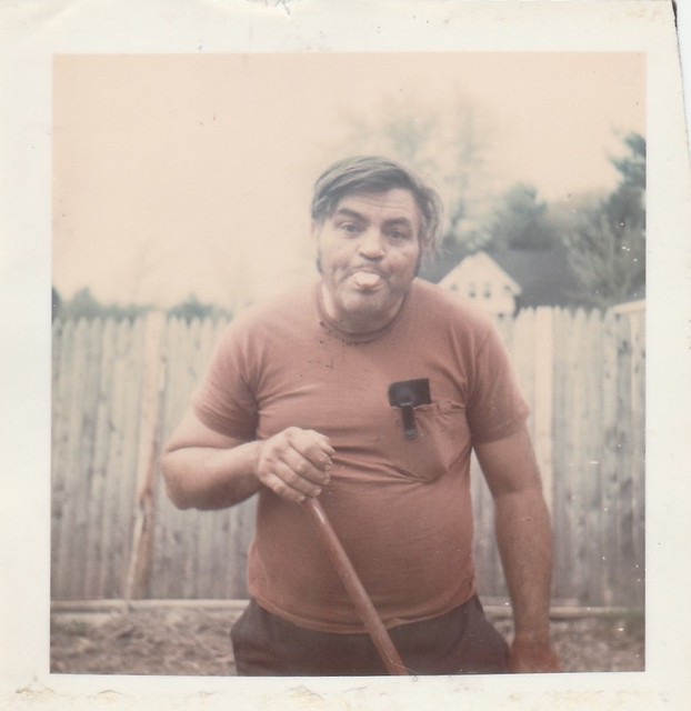 DAD GOOFING OFF IN MAY 1976