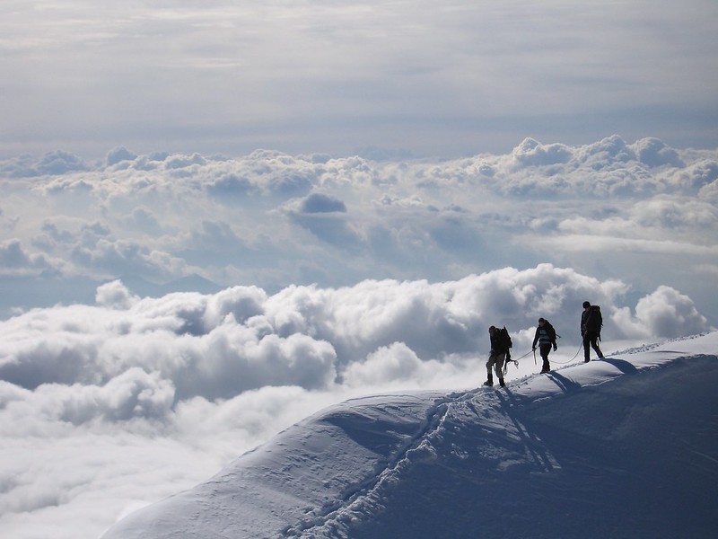 The classic south ridge of the Weissmies. Guide: Paul Farmer