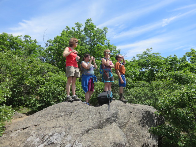 The Hiking Group Looking Out Over Brattleboro