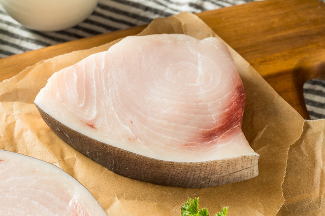 Raw Organic Swordfish Steak Filets