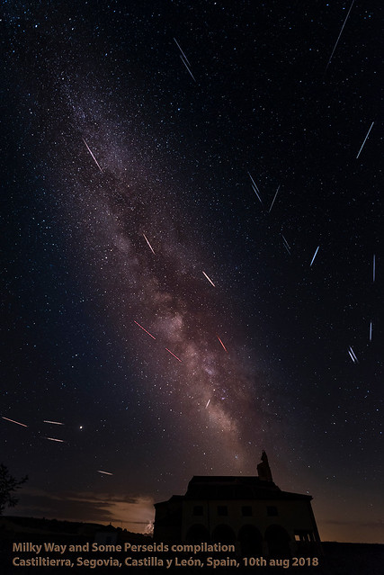 MILKY WAY WITH PERSEIDS COMPILATION, 2018