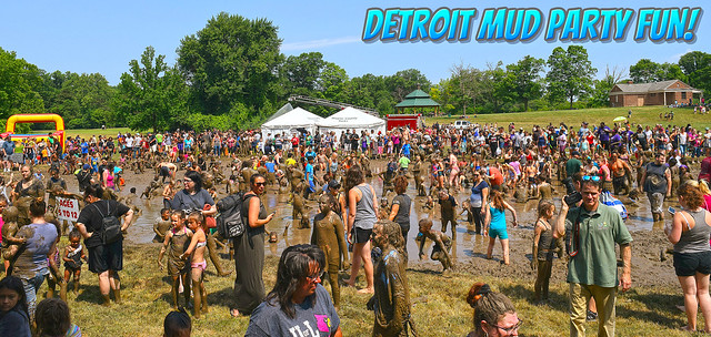 Detroit Mud Party Fun - Mud Lake