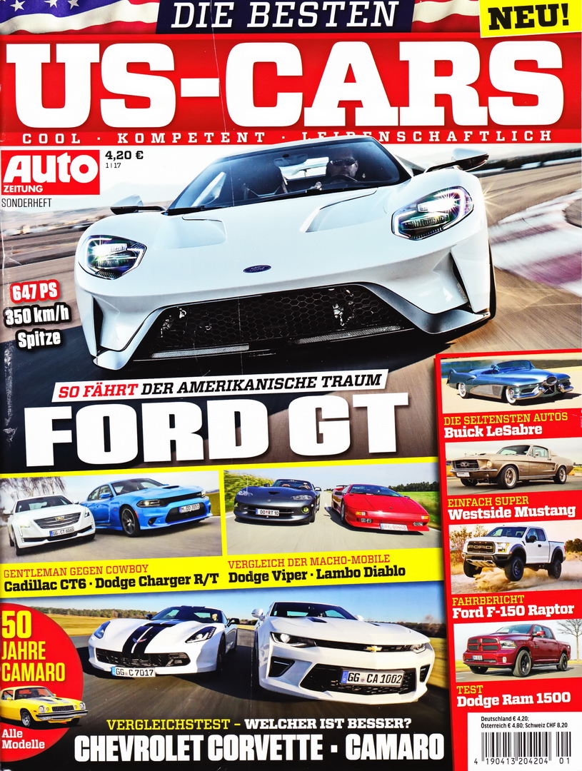 Image of Auto Zeitung - US-Cars - 2017-01 - Cover