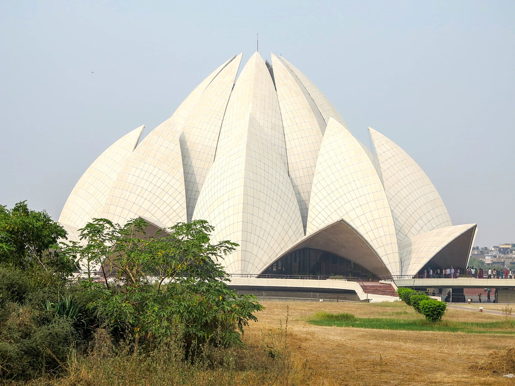 Templo de Loto en Nueva Delhi Templo de Loto en Nueva Delhi