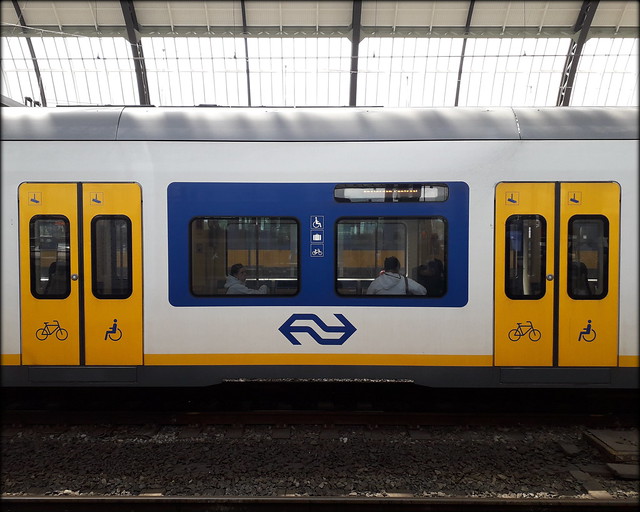 Train at Amsterdam Centraal station, Netherlands