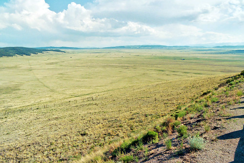 landscape scenery grassland plain clouds colorado unitedstates