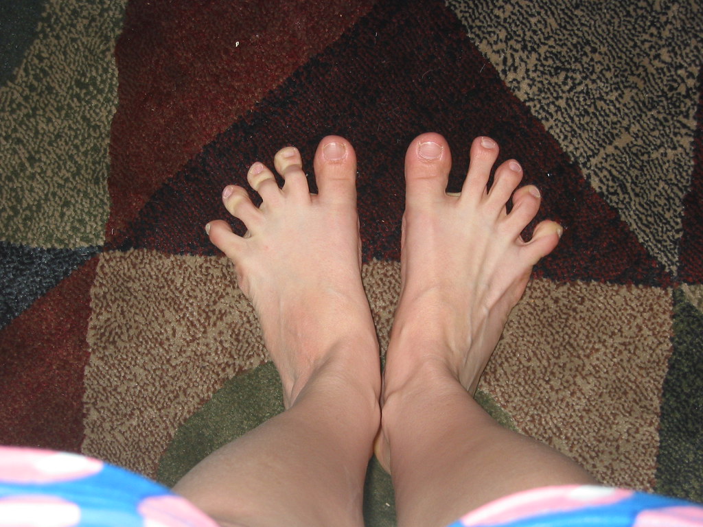 My weird monkey toes., Or could they be yoga toes??