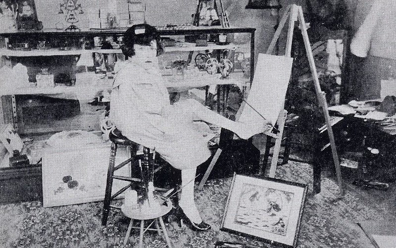 Mary Belle de Vargas in her studio