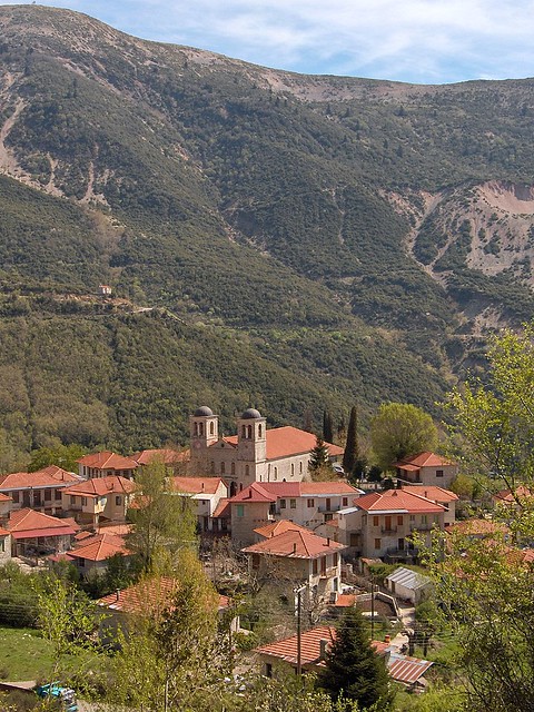 The village of Platanos, Nafpaktias