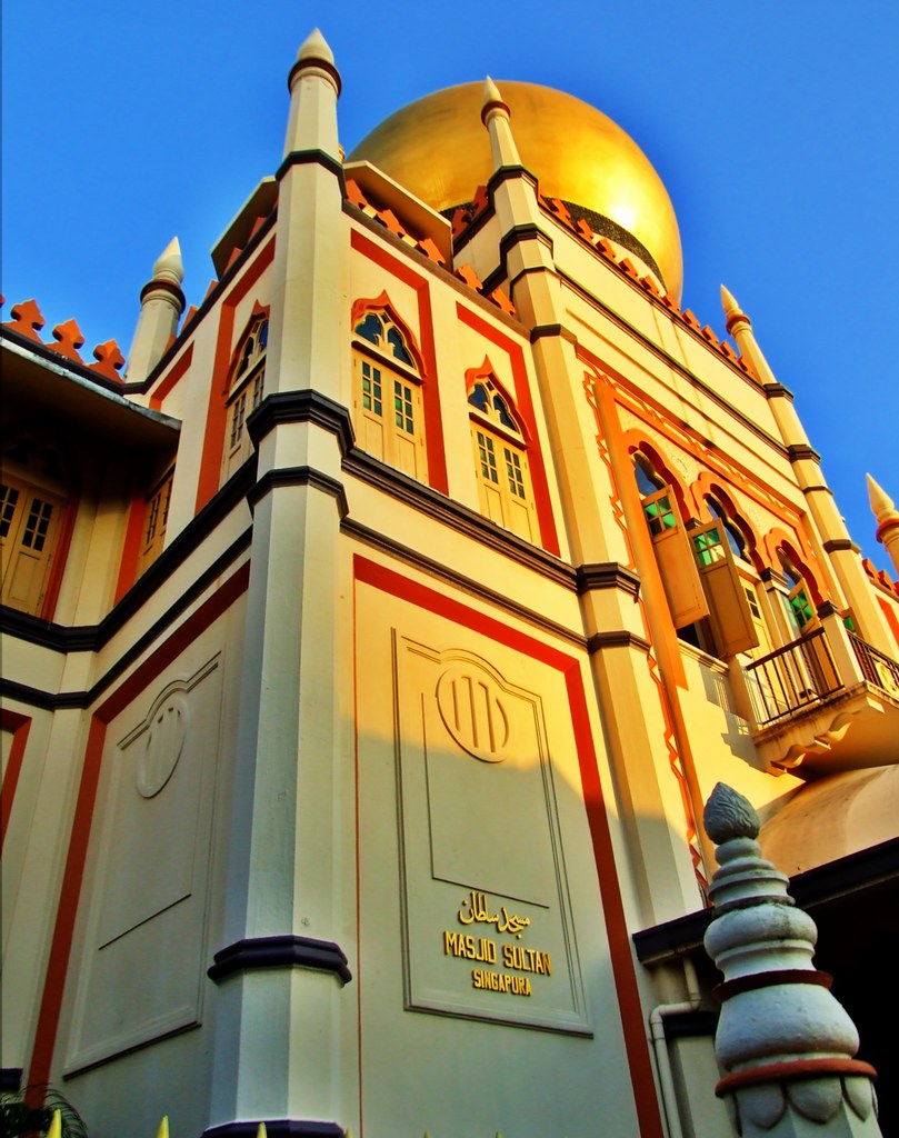 Singapore's Sultan Mosque at Dawn by neilalderney123
