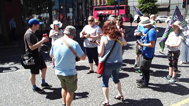 Video - NHS 70th Birthday - Trade Union celebration and protest march - Belfast June 2018