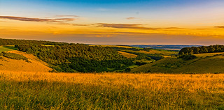 Fontmell Downs at Sunset